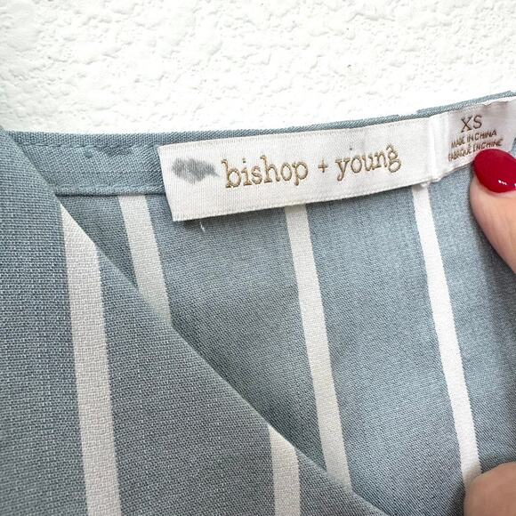 Bishop + Young Striped Marisa Cami in Misty Blue, Size XS - Excellent Condition - Picture 8 of 9